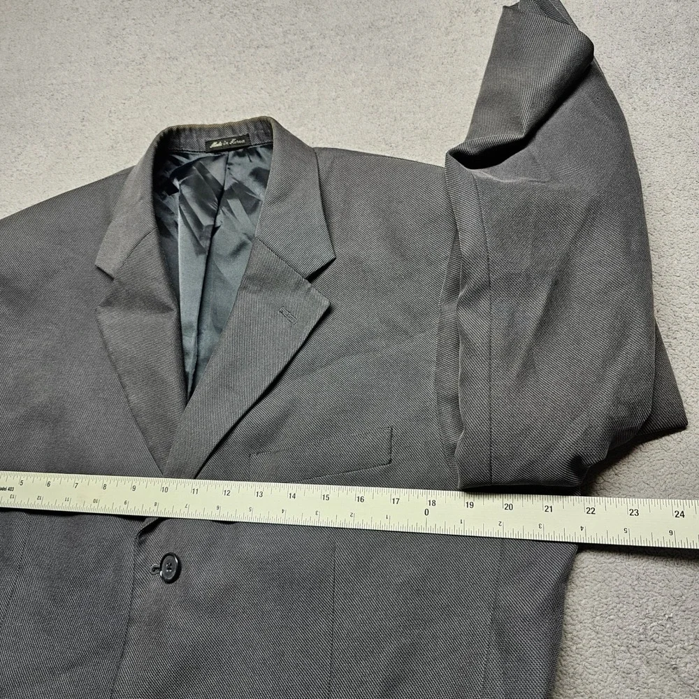 Alfani Blazer Jacket Men R41 Gray Lined Notch Lapel Single Breasted Button Front